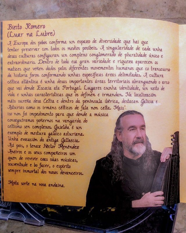 Página del libreto del CD 
