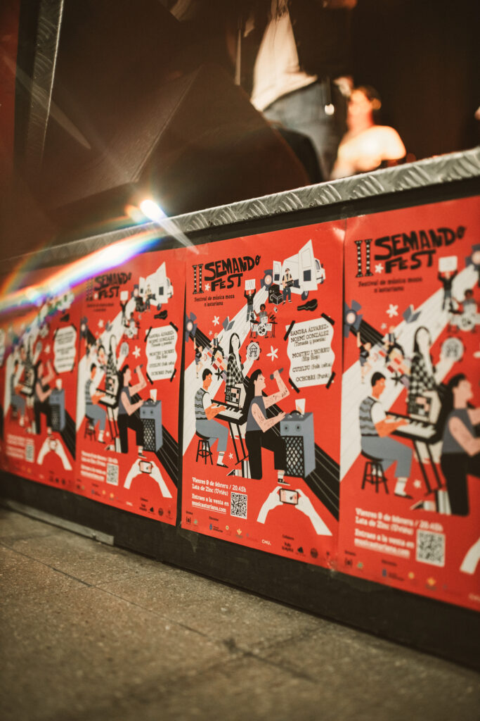 Affiche de la 2e édition du Semando Fest à la salle Lata de Zinc à Oviedo