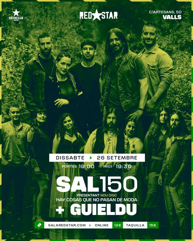Cartel de Sal150 y Guieldu en Valls, Tarragona.