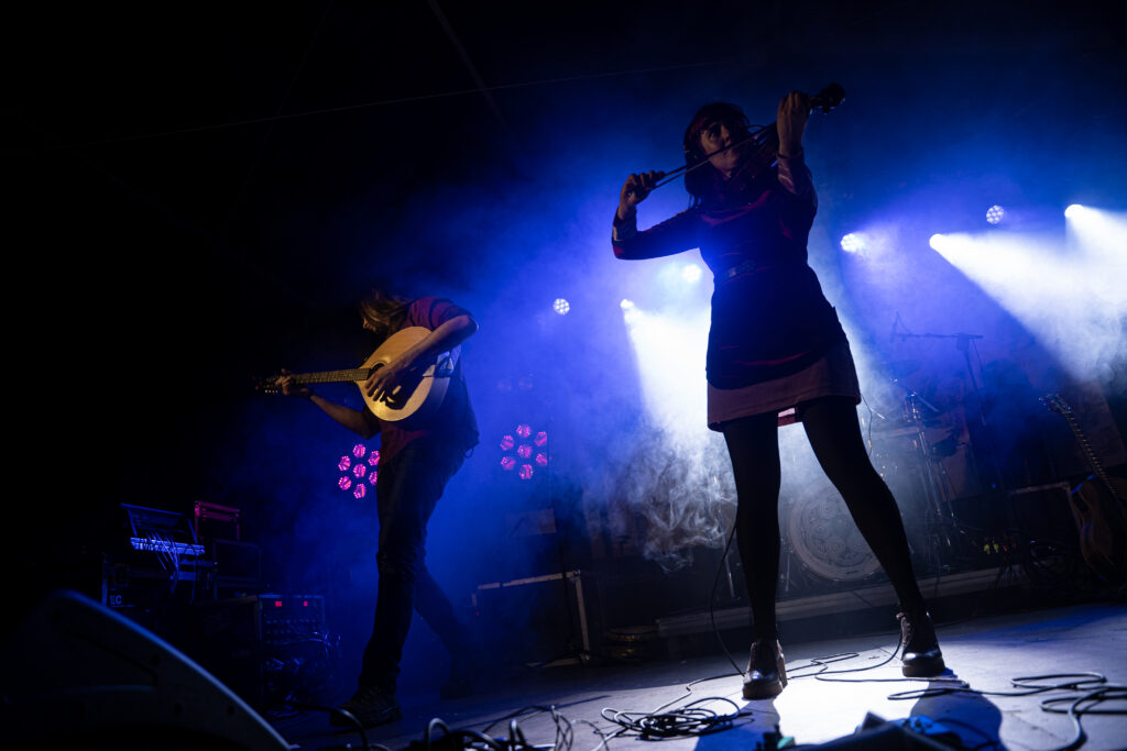 Actuación de Guieldu en Cabrales dentro del fertival de folk y rock Válgame Fest. 